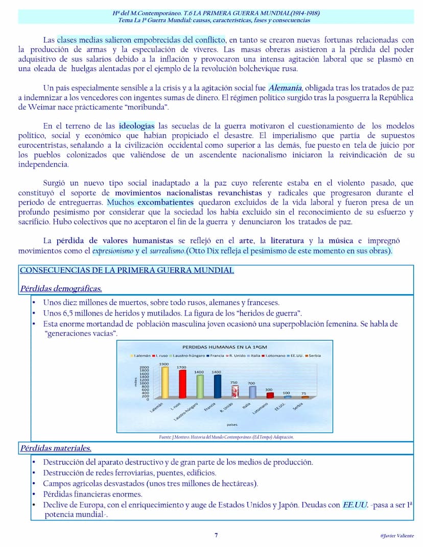 INTRODUCCIÓN
Los primeros años del siglo XX se desarrollan en un clima de "paz armada". Las rivalidades entre las potencias
provocaron numer