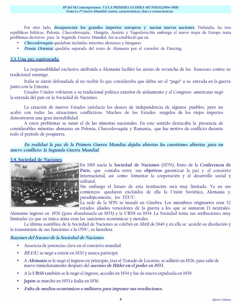 INTRODUCCIÓN
Los primeros años del siglo XX se desarrollan en un clima de "paz armada". Las rivalidades entre las potencias
provocaron numer