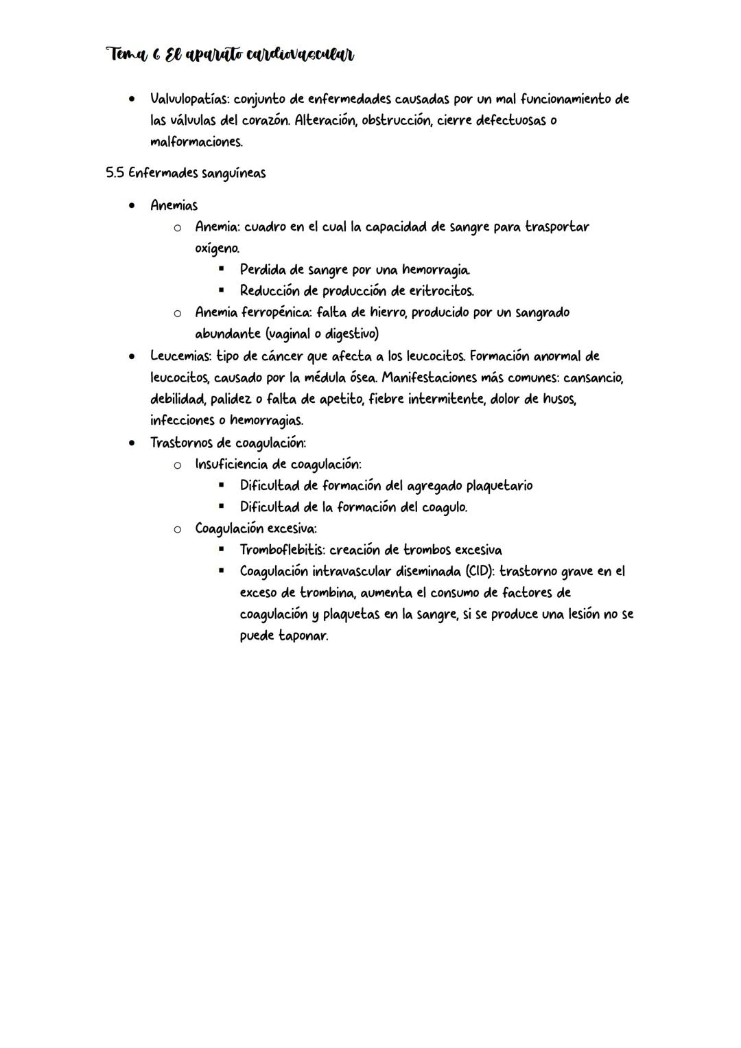 # Tema 6 El aparato cardiovascular

## 1. Anatomia del aparato cardiovascular

El aparato circulatorio está formado por: vasos sanguíneos, c