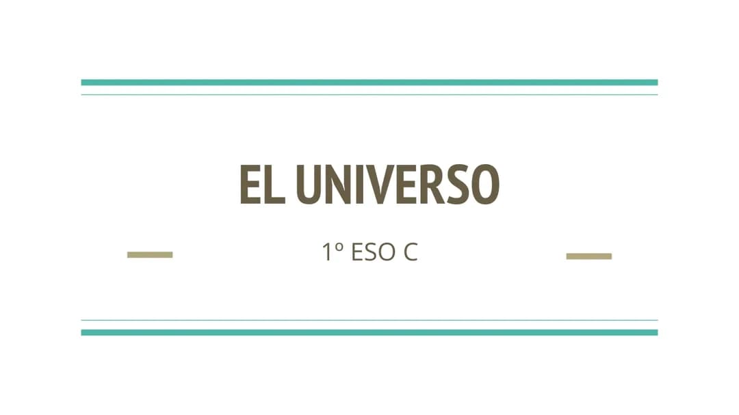 El universo