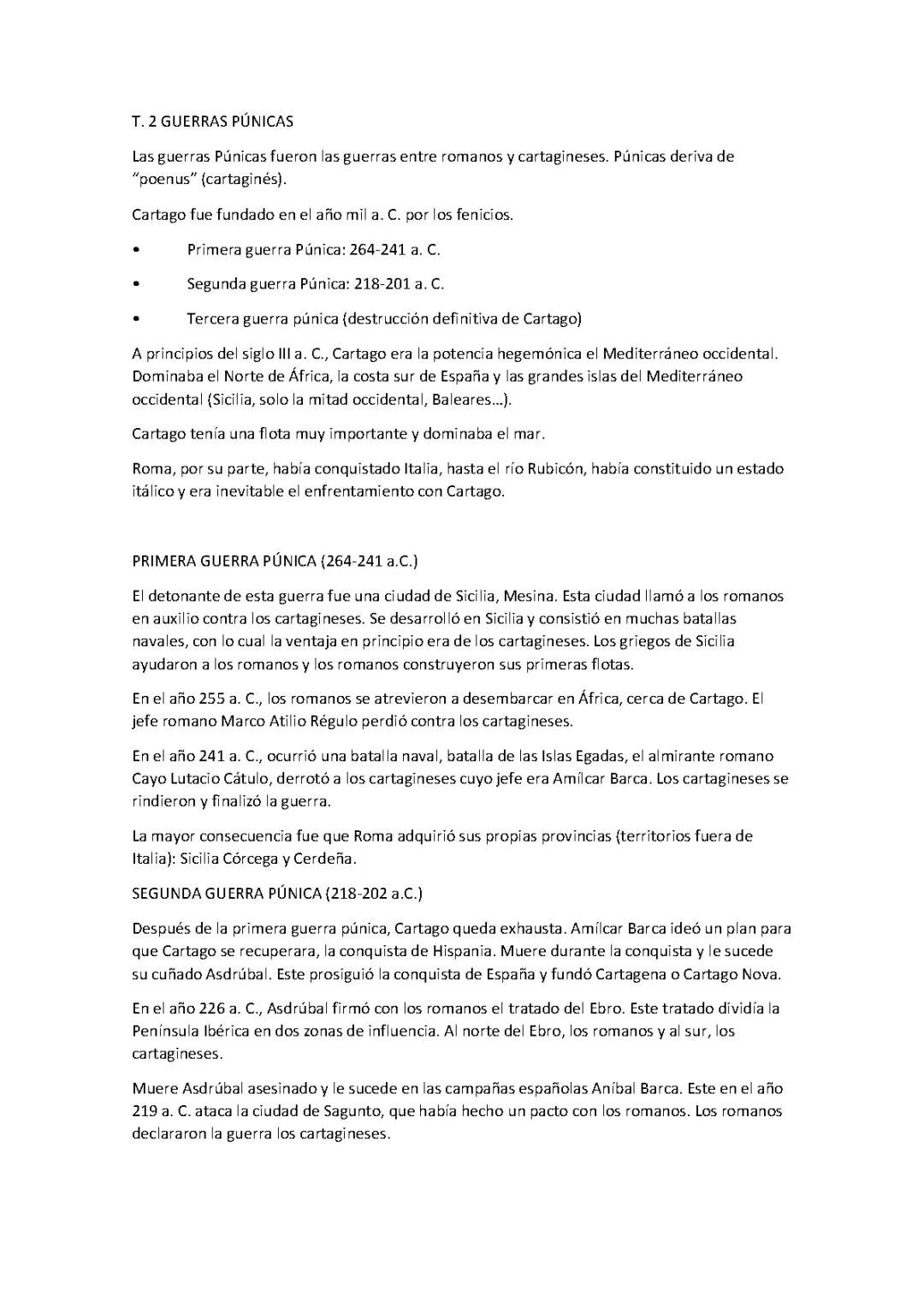 LAS GUERRAS PÚNICAS