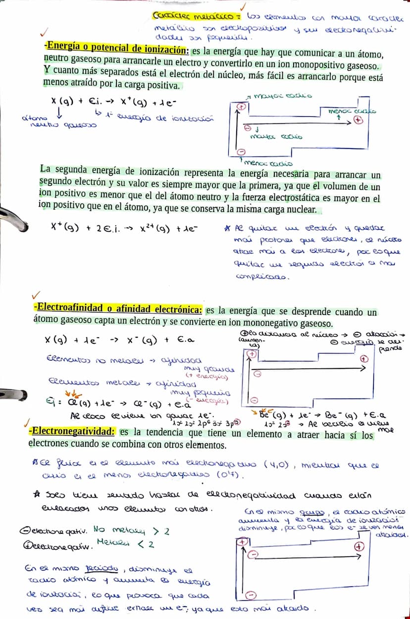 Propiedades periodicas:
✓
-Masa atómica: crece a lo largo de la tabla periódica con algunas excepciones.
-Configuración electrónica: es la c