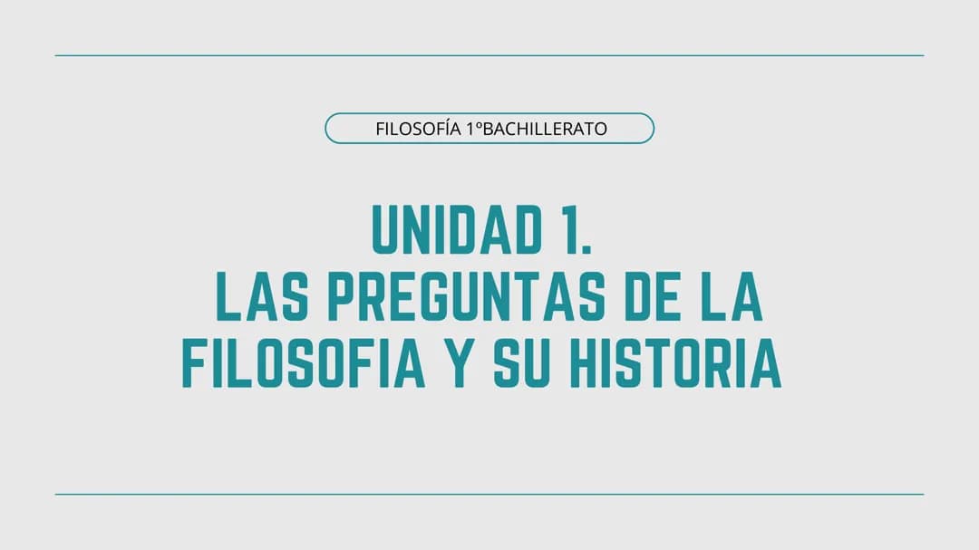 las preguntas de la filosofía