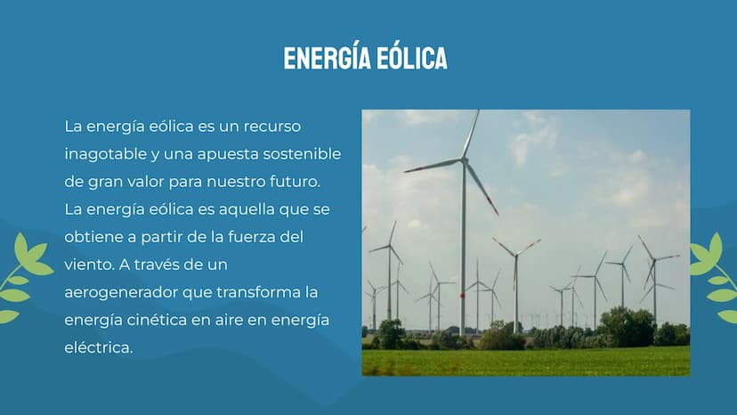 ENERGÍAS
RENOVABLES
į OI
ENERGÍA RENOVABLE
03
ENERGÍA SOLAR
ÍNDICE
02
ENERGÍA GEOTÉRMICA
04
ENERGÍA EÓLICA 05
ENERGÍA HIDRAÚLICA
ÍNDICE
07
E