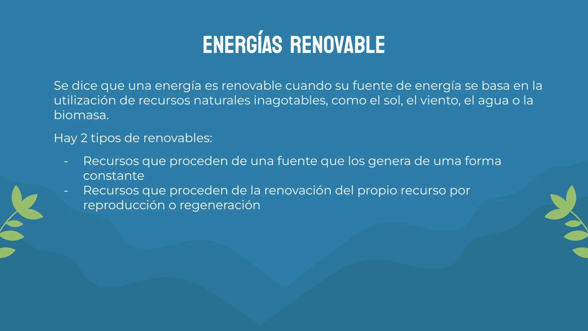 ENERGÍAS
RENOVABLES
į OI
ENERGÍA RENOVABLE
03
ENERGÍA SOLAR
ÍNDICE
02
ENERGÍA GEOTÉRMICA
04
ENERGÍA EÓLICA 05
ENERGÍA HIDRAÚLICA
ÍNDICE
07
E