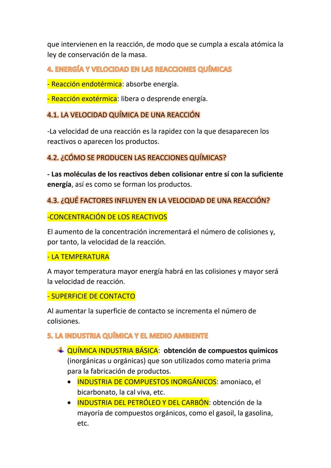 TEMA 7: LOS CAMBIOS QUÍMICOS EN
LA MATERIA
1. ¿CÓMO SABEMOS QUE SE HA PRODUCIDO UNA REACCIÓN
QUÍMICA?
- Cambios de coloración: aparición de 