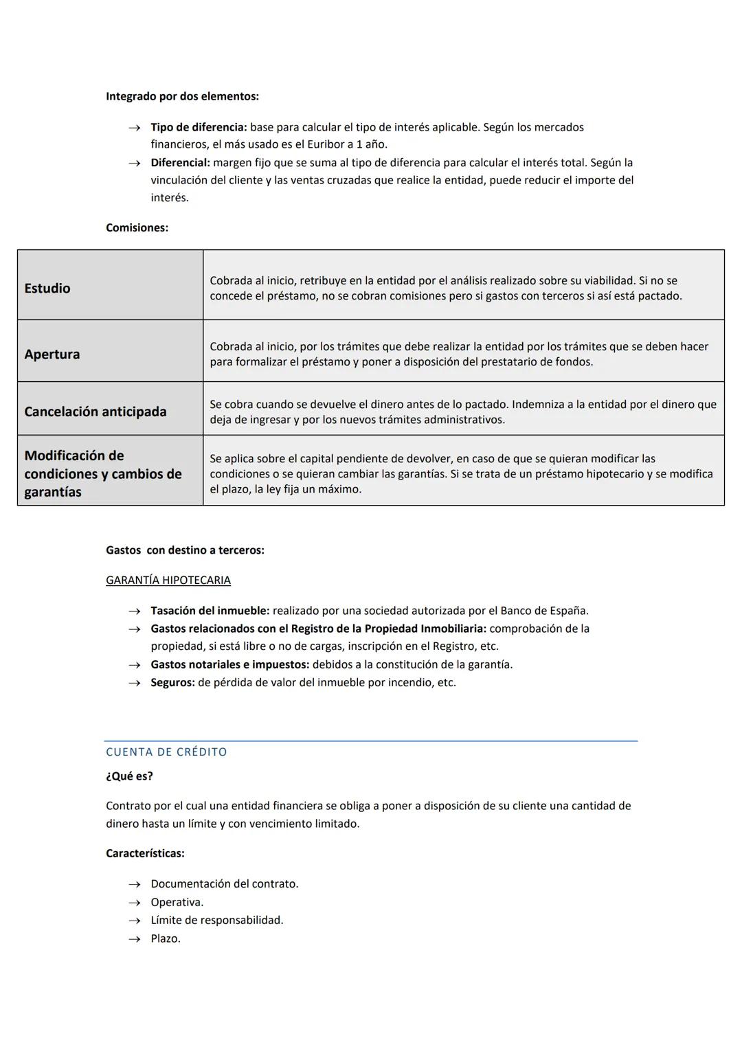# 2. Los productos y servicios bancarios

OPERACIONES BANCARIAS Y COMISIONES

Operaciones pasivas: las entidades bancarias reciben depósitos