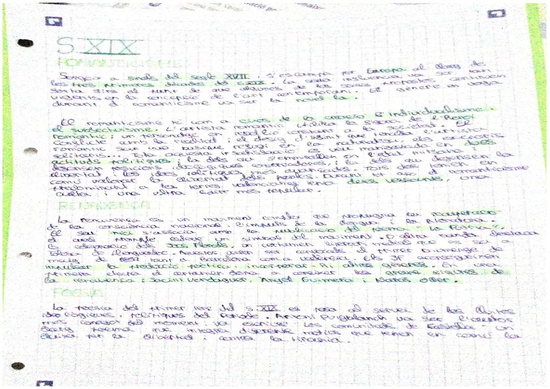 La Renaixença i el Romanticisme al Segle XIX