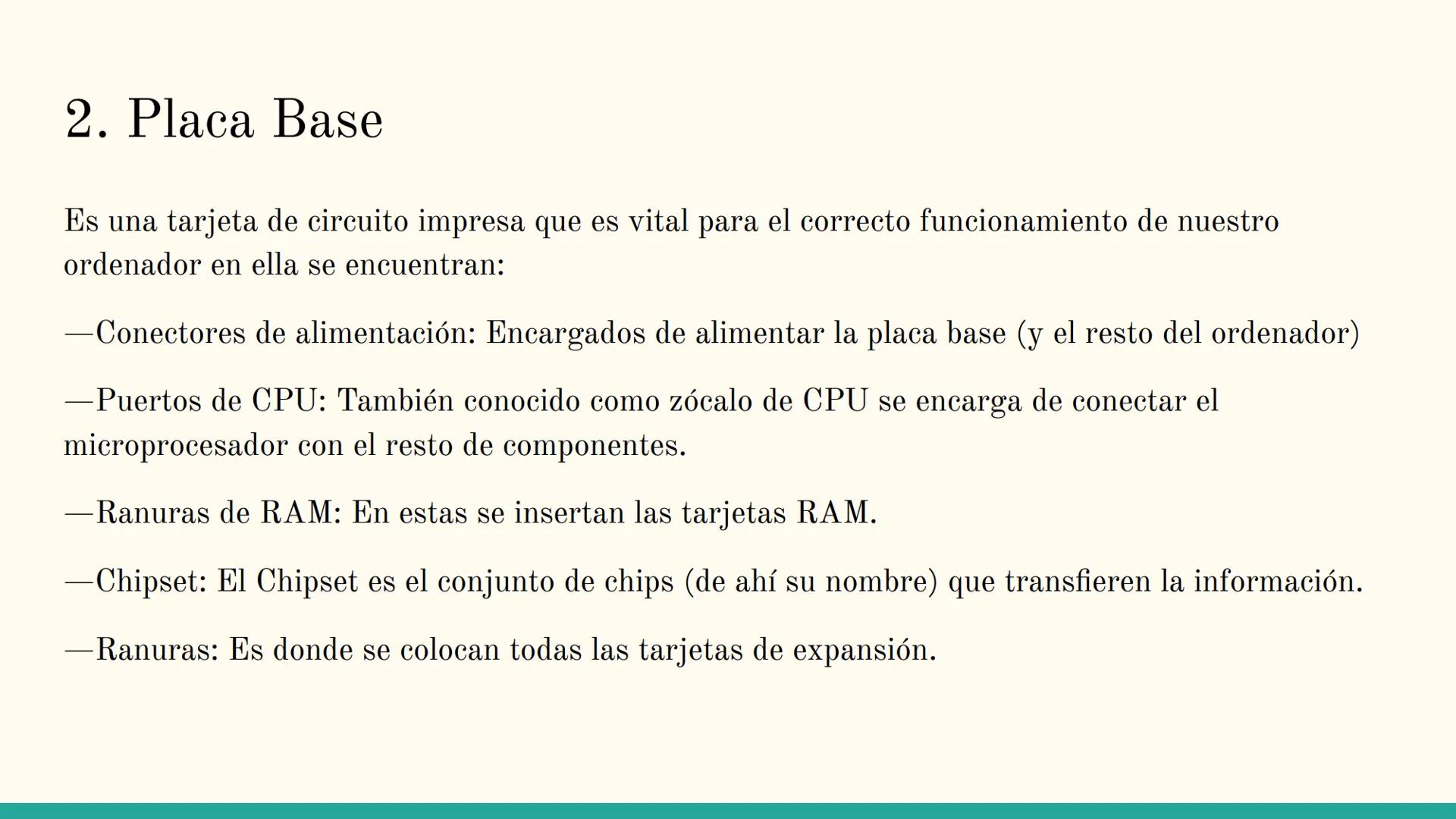 COMPONENTES DE UN
ORDENADOR 1. Ordenadores
Se usan para diversas actividades, tanto en el ámbito laboral como en el hogar, incluso
en centro