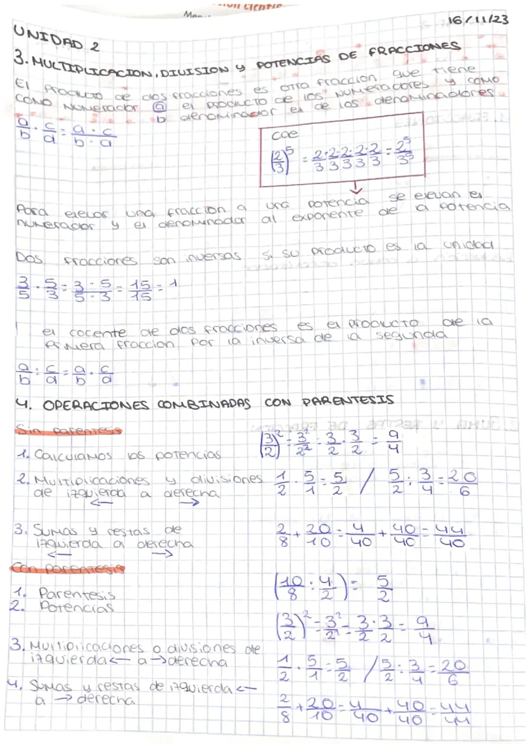 UNIDAD 2
NÚMEROS Decimales
1. FRACCIONES
Si los productos cruzados son
equivalentes
2.
b
1-2
12
↓
Si al Multiplicar 10
en
cruz 00
equivalent