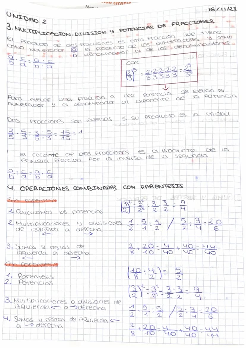 UNIDAD 2
NÚMEROS Decimales
1. FRACCIONES
Si los productos cruzados son
equivalentes
2.
b
1-2
12
↓
Si al Multiplicar 10
en
cruz 00
equivalent