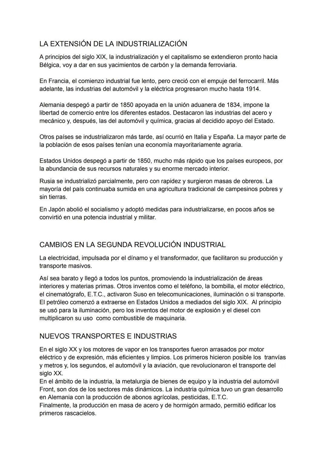 LAS REVOLUCIONES INDUSTRIALES
REVOLUCIÓN DEMOGRÁFICA
Desde mediados del siglo XVIII, la población europea, y particularmente la británica,
e