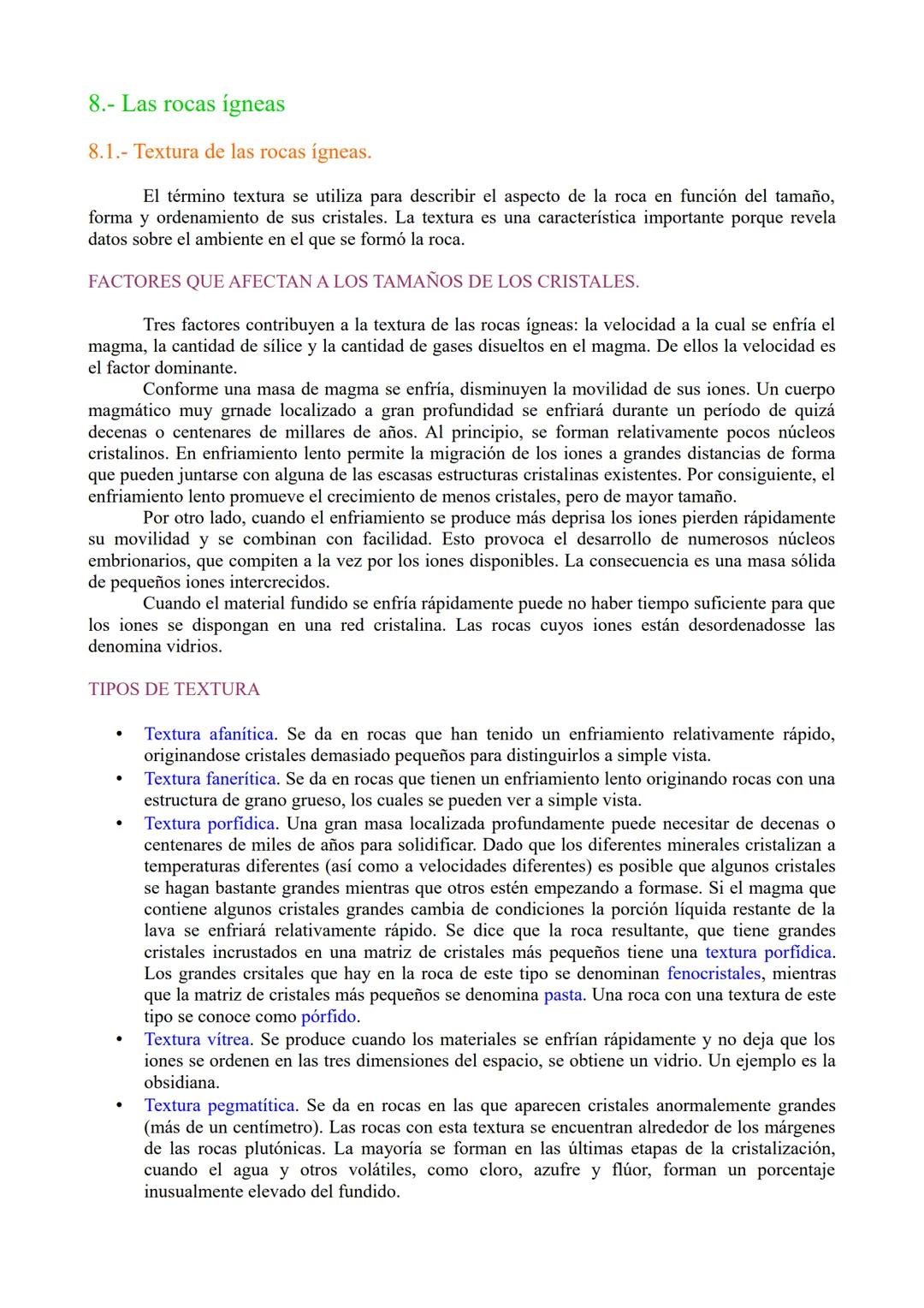 # TEMA 4. Magmatismo y rocas magmáticas.

1.- Definición, composición y propiedades generales del magma.
2.- Origen del magma
3.- Tipos de m