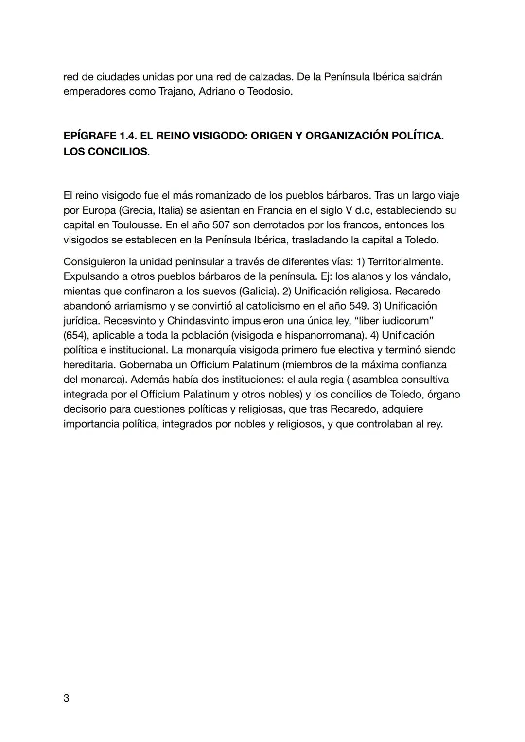 BLOQUE 1. LA PENÍNSULA IBÉRICA DESDE LOS PRIMEROS MOMENTOS
HASTA LA DESAPARICIÓN DE LA MONARQUÍA VISIGODA (711).
EPÍGRAFE 1.1. SOCIEDAD Y EC