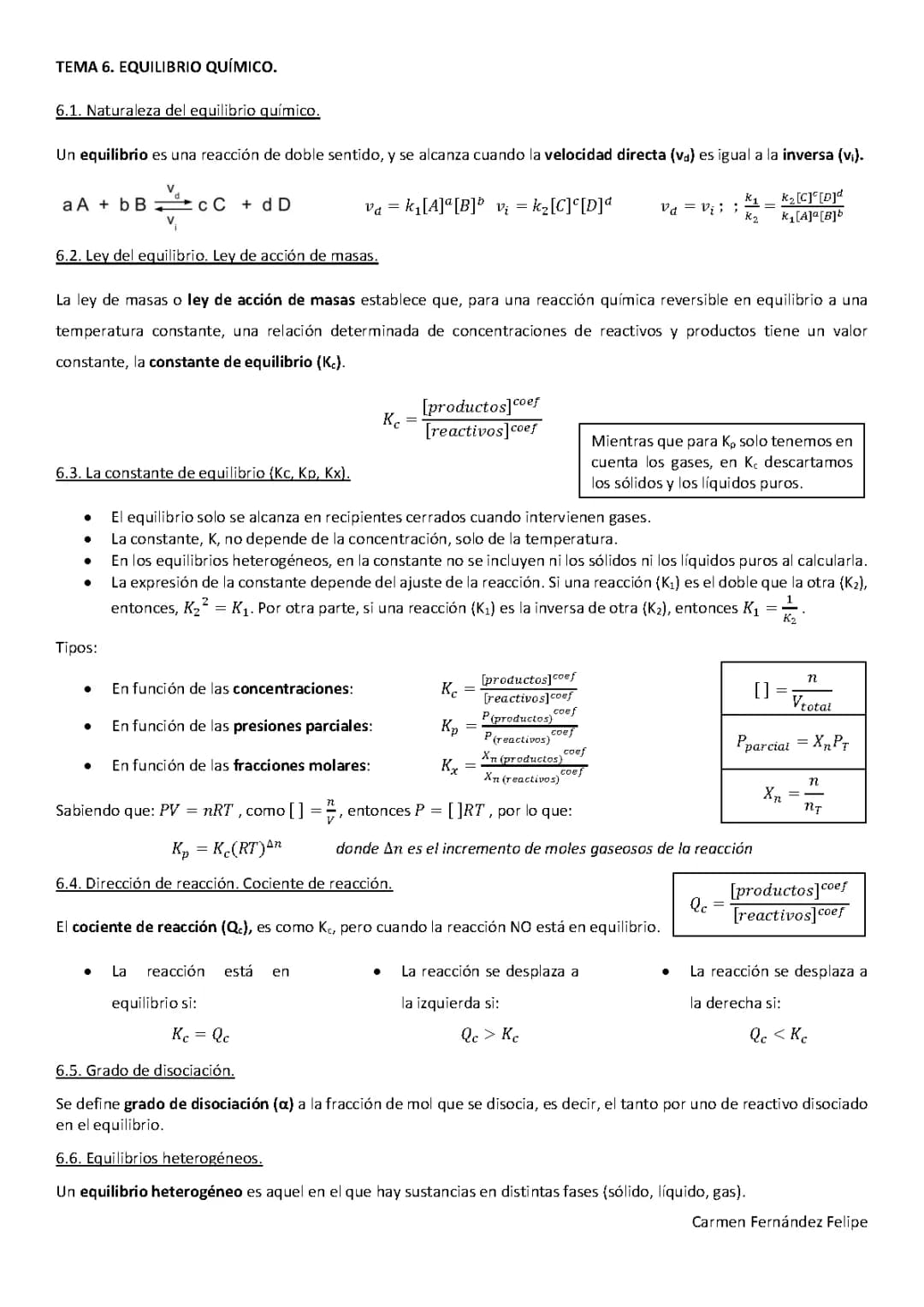 Todo sobre el equilibrio químico: tipos, ejemplos y leyes