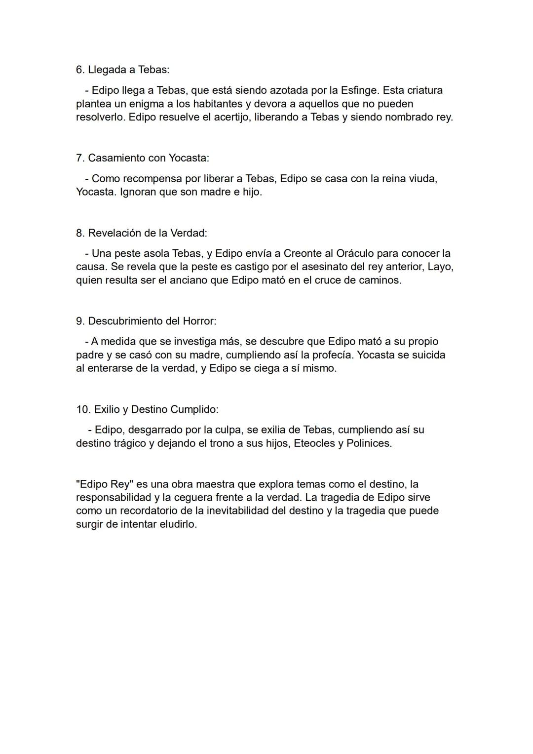 # EDIPO REY

"Edipo Rey" es una tragedia griega escrita por Sófocles, un dramaturgo griego
del siglo V a.C. La obra cuenta la historia del r