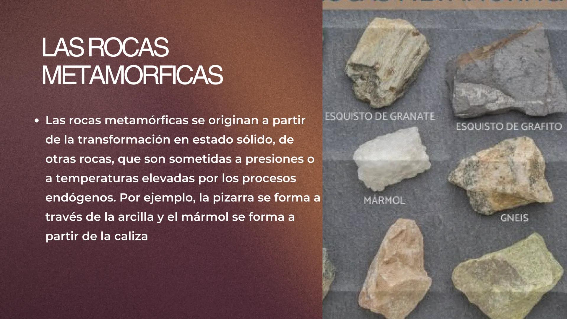 BIOLOGIA Y GEOLOGIA. -3 DE ESO-
LAS ROCAS
DT: MIRIAM INTRODUCCION
La otra consecuencia de los procesos geológicos es la
formación y la trans