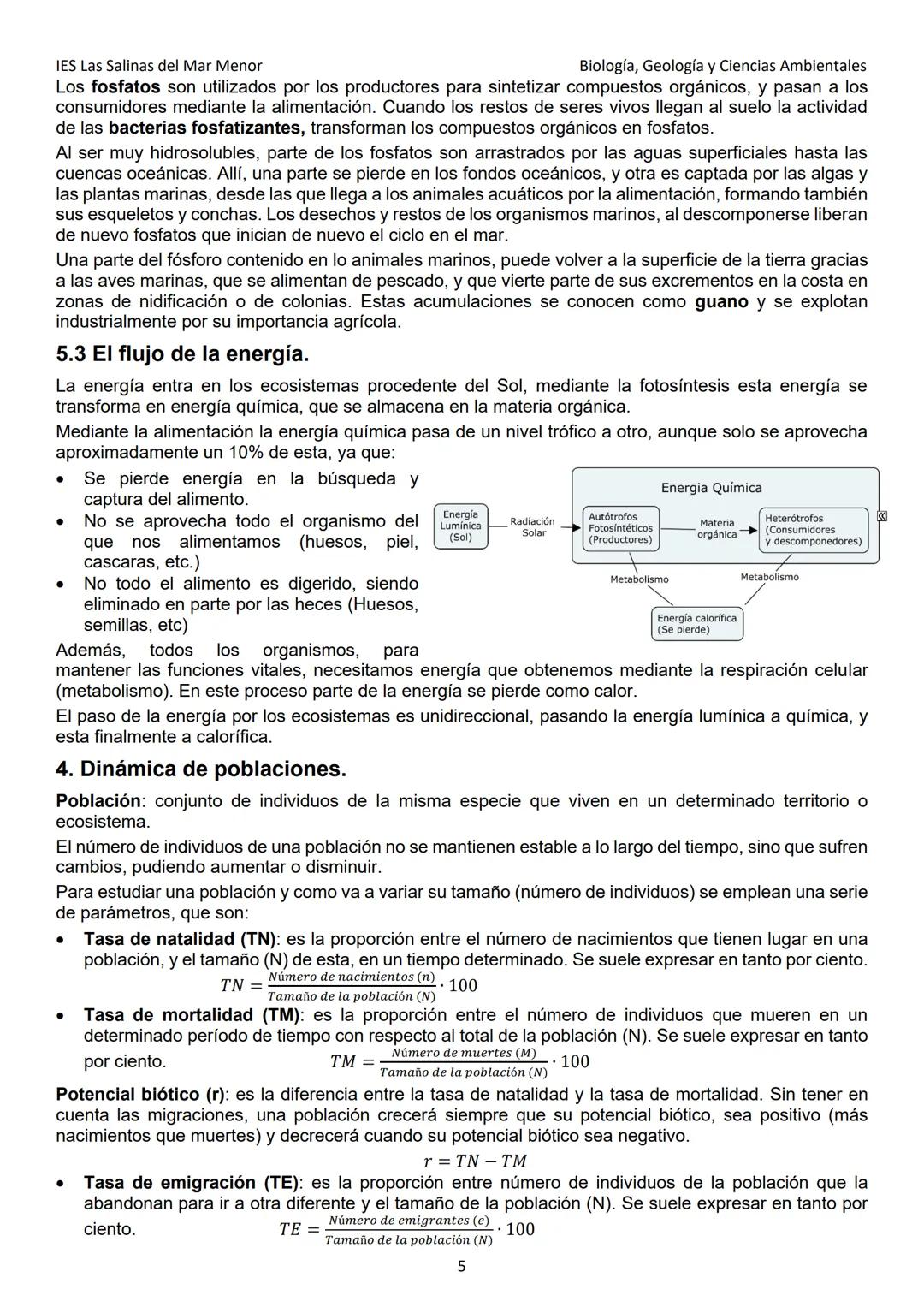 # IES Las Salinas del Mar Menor
Biología, Geología y Ciencias Ambientales

# Tema 9. Biodiversidad, Ecología y Sostenibilidad.

## 1. Los ec