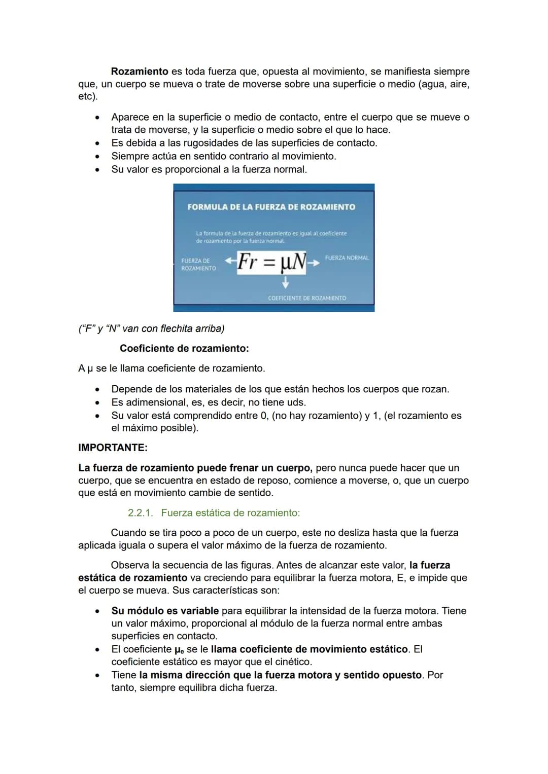 Tema 10: las fuerzas:
0. Repaso de física y química: leyes de la dinámica:
0.1. Primer principio o principio de inercia:
Si no se ejerce nin