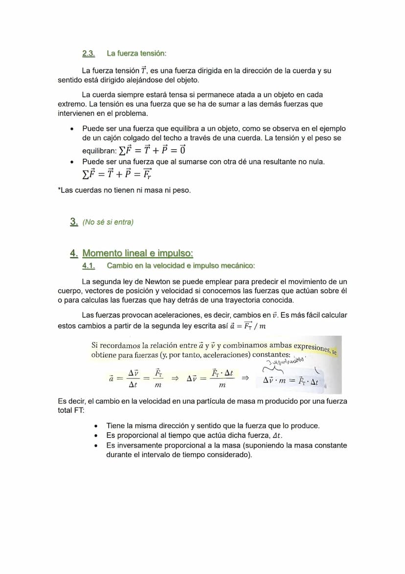 Tema 10: las fuerzas:
0. Repaso de física y química: leyes de la dinámica:
0.1. Primer principio o principio de inercia:
Si no se ejerce nin