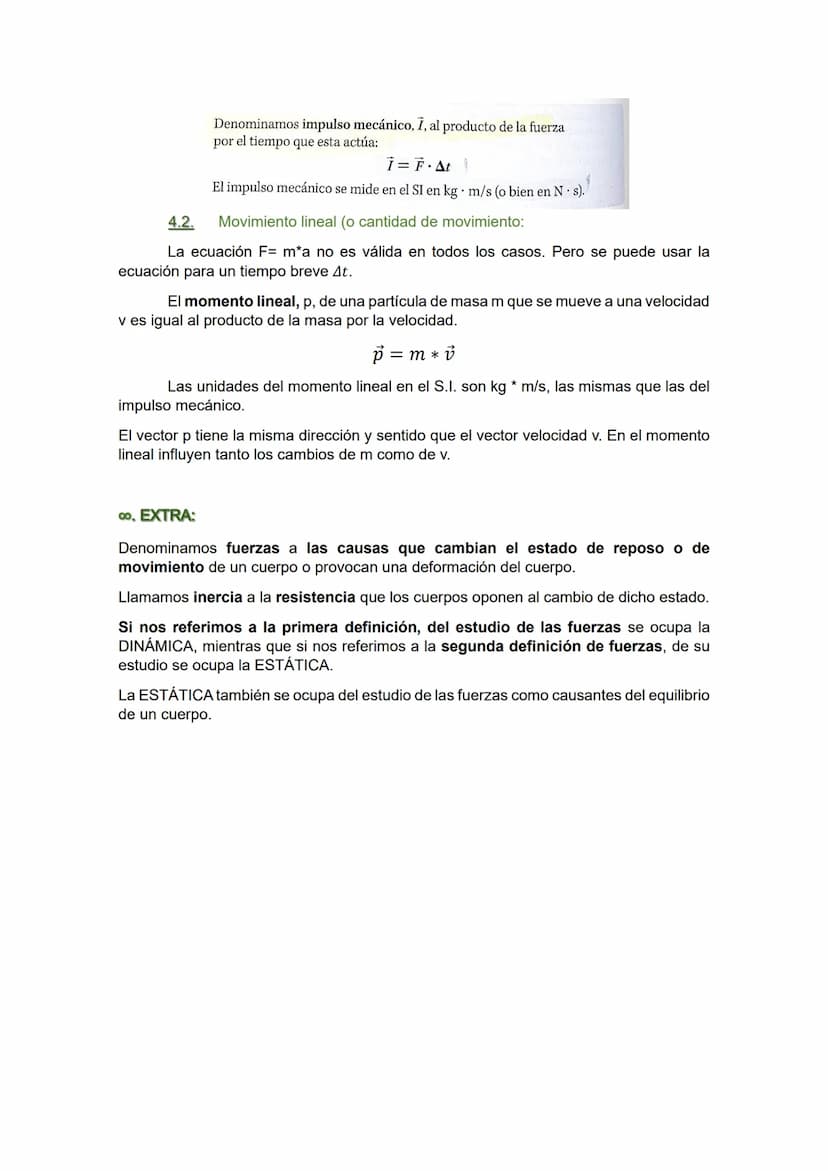 Tema 10: las fuerzas:
0. Repaso de física y química: leyes de la dinámica:
0.1. Primer principio o principio de inercia:
Si no se ejerce nin