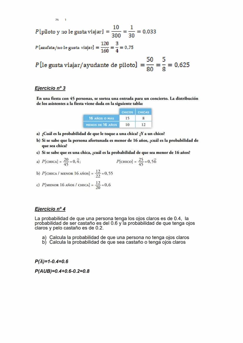 Ejercicio nº 1
En el lanzamiento de un dado consideramos los sucesos:
A="obtener impar" y B="obtener múltiplo de 3".
Calcula las siguientes 
