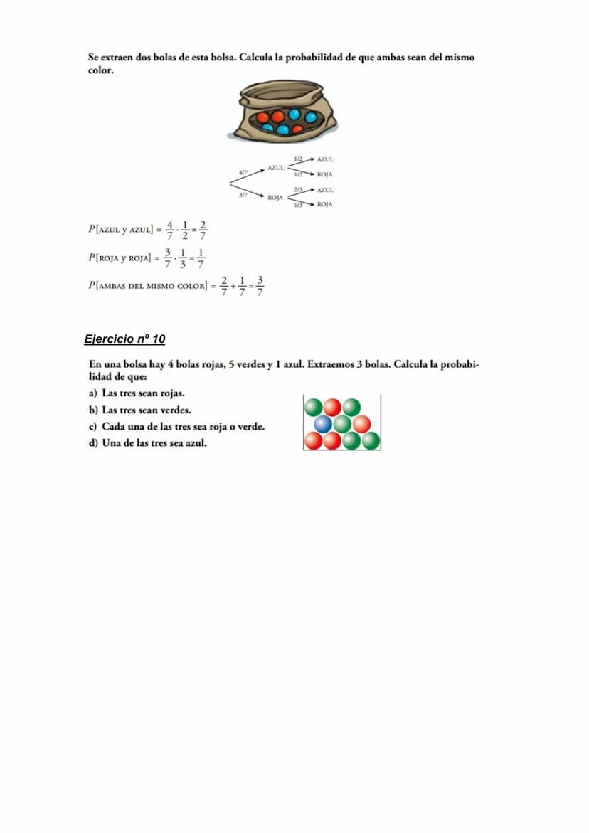 Ejercicio nº 1
En el lanzamiento de un dado consideramos los sucesos:
A="obtener impar" y B="obtener múltiplo de 3".
Calcula las siguientes 