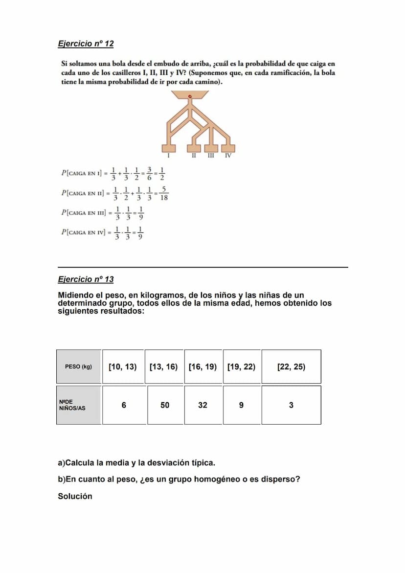 Ejercicio nº 1
En el lanzamiento de un dado consideramos los sucesos:
A="obtener impar" y B="obtener múltiplo de 3".
Calcula las siguientes 
