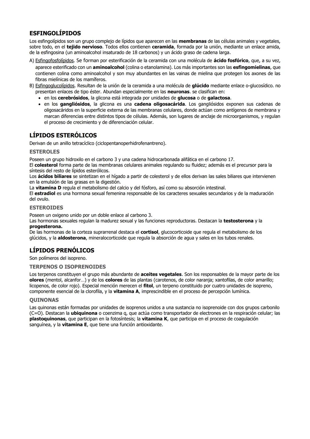 # LÍPIDOS

CARACTERÍSTICAS

A) Biomoléculas orgánicas constituidas por carbono, hidrogeno y oxigeno; puede haber además fosforo, nitrógeno y