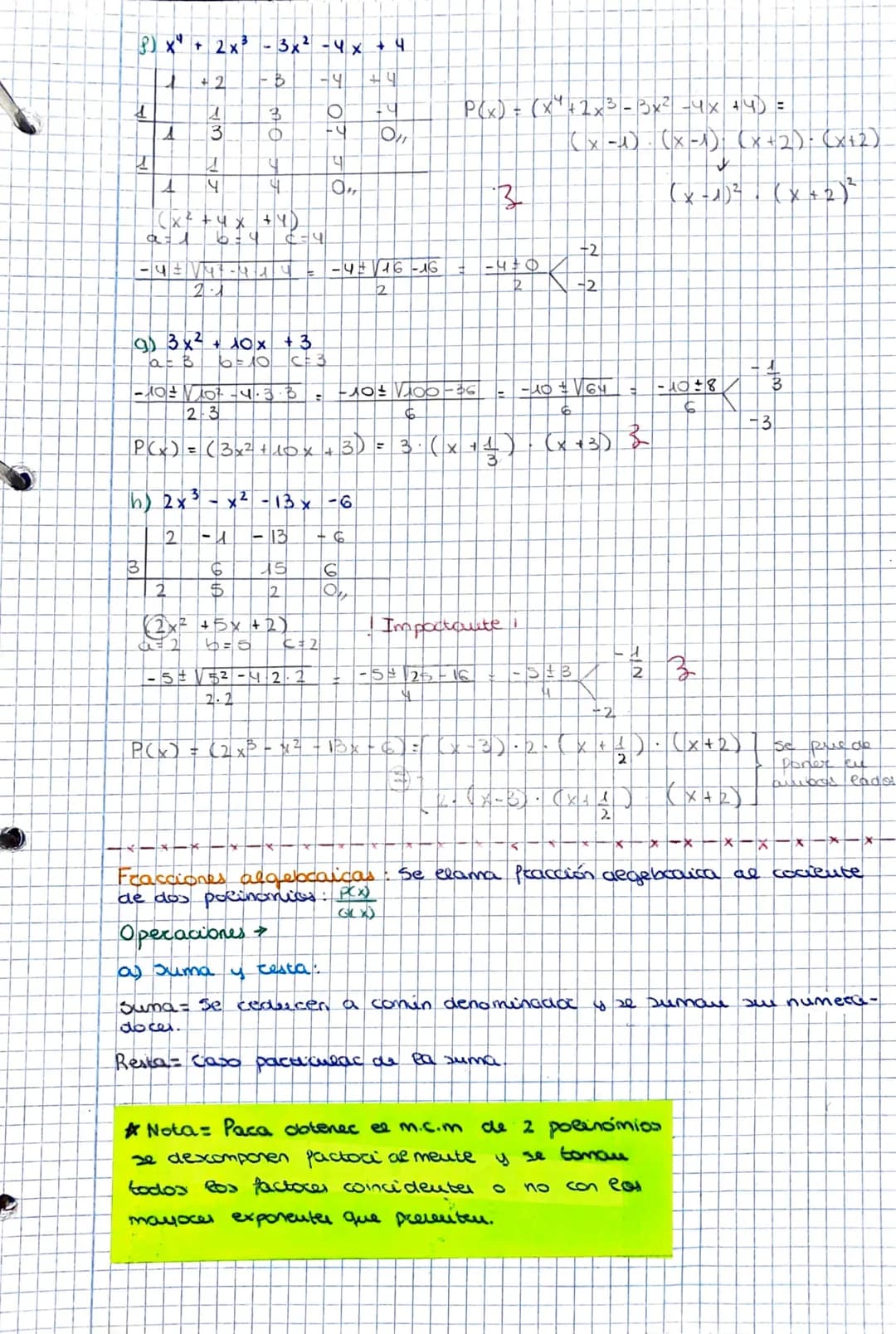 Factorización de un polinomio = Consiste en descomponer el
pocinomio en producios del polinonio (paccoces, as menoc grado
posible
Las iguaed