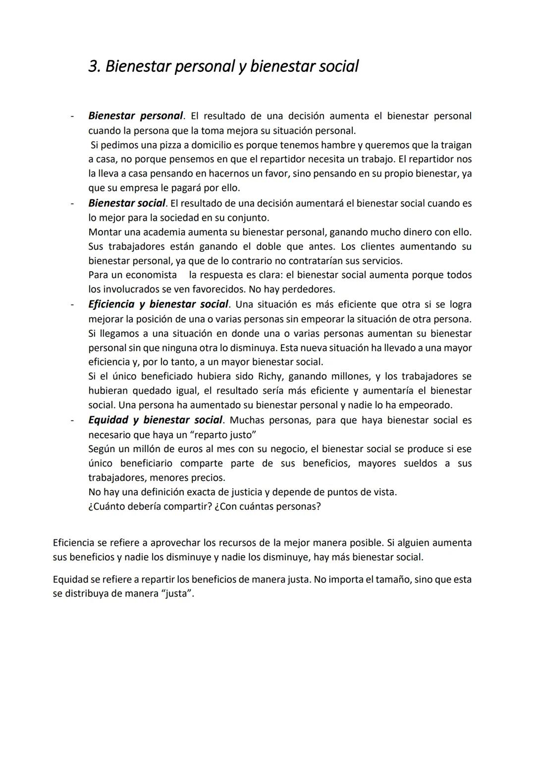 TEMA 2: Decisiones económicas colectivas
1. Los factores productivos
2. Los problemas económicos básicos
3. Bienestar personal y bienestar s