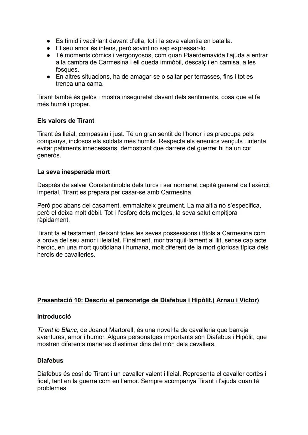 PRESENTACIONS TIRANT LO BLANC

Presentació 1: Biografia de l'autor. (Martina i Queralt)

Joanot Martorell va néixer a València entre 1405 i 