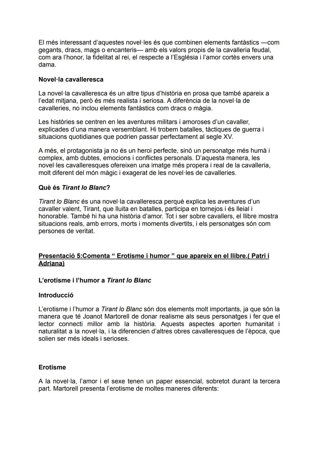 PRESENTACIONS TIRANT LO BLANC

Presentació 1: Biografia de l'autor. (Martina i Queralt)

Joanot Martorell va néixer a València entre 1405 i 