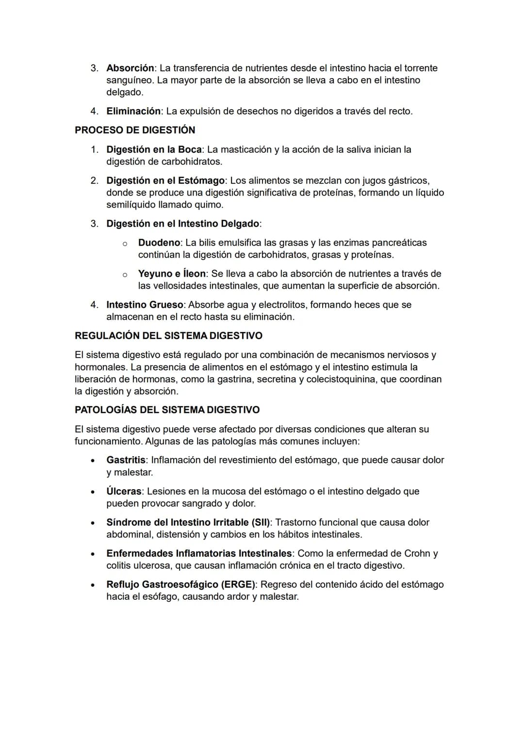 SISTEMA DIGESTIVO
El sistema digestivo es un complejo conjunto de órganos y glándulas responsables de
la digestión y absorción de nutrientes