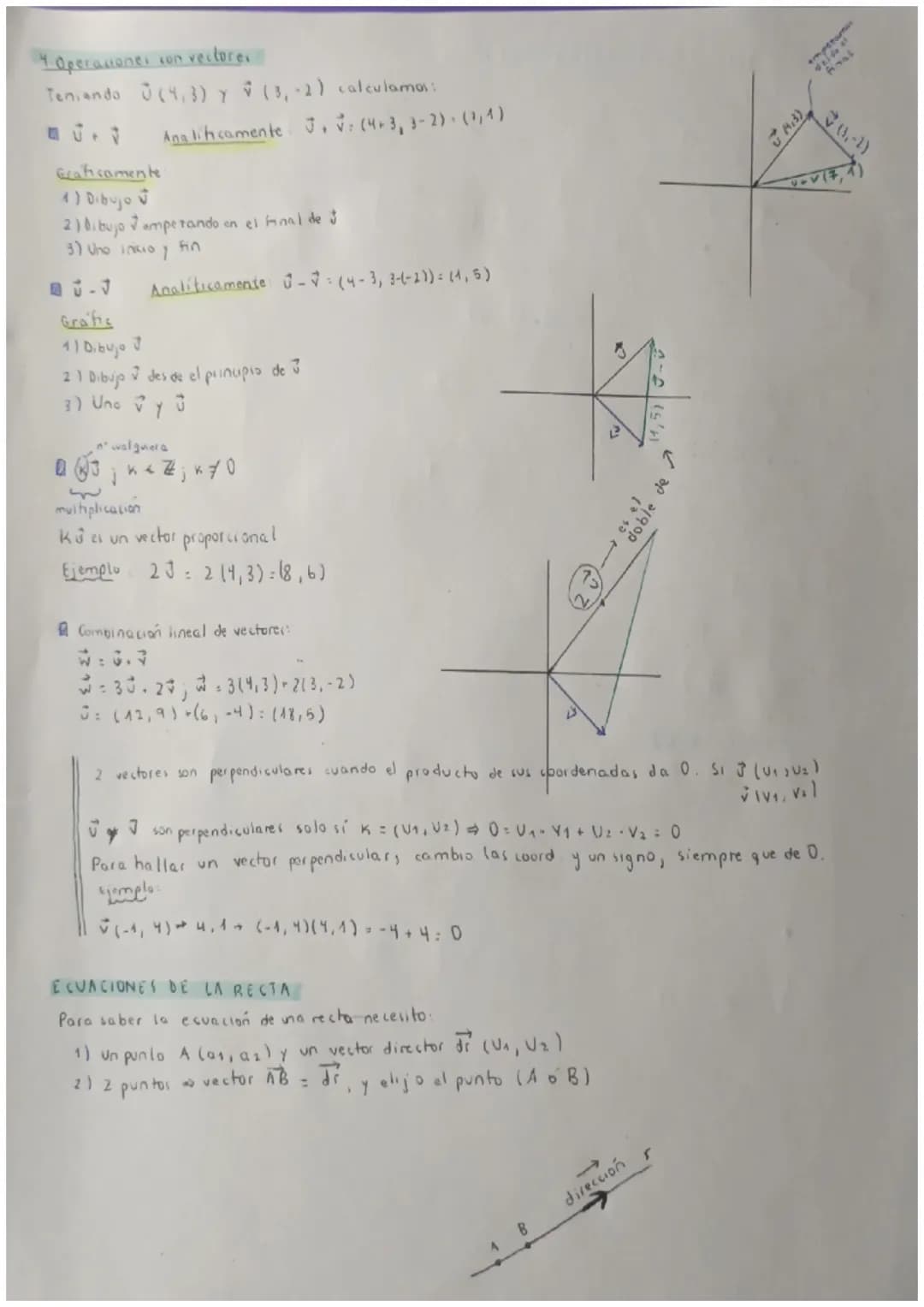 T8: GEOMETRIA ANALITICA
Vectores
De F
Segmento orientado con el origen en el punto A
Y
final en el punto B
walio del modula
• Se representa 