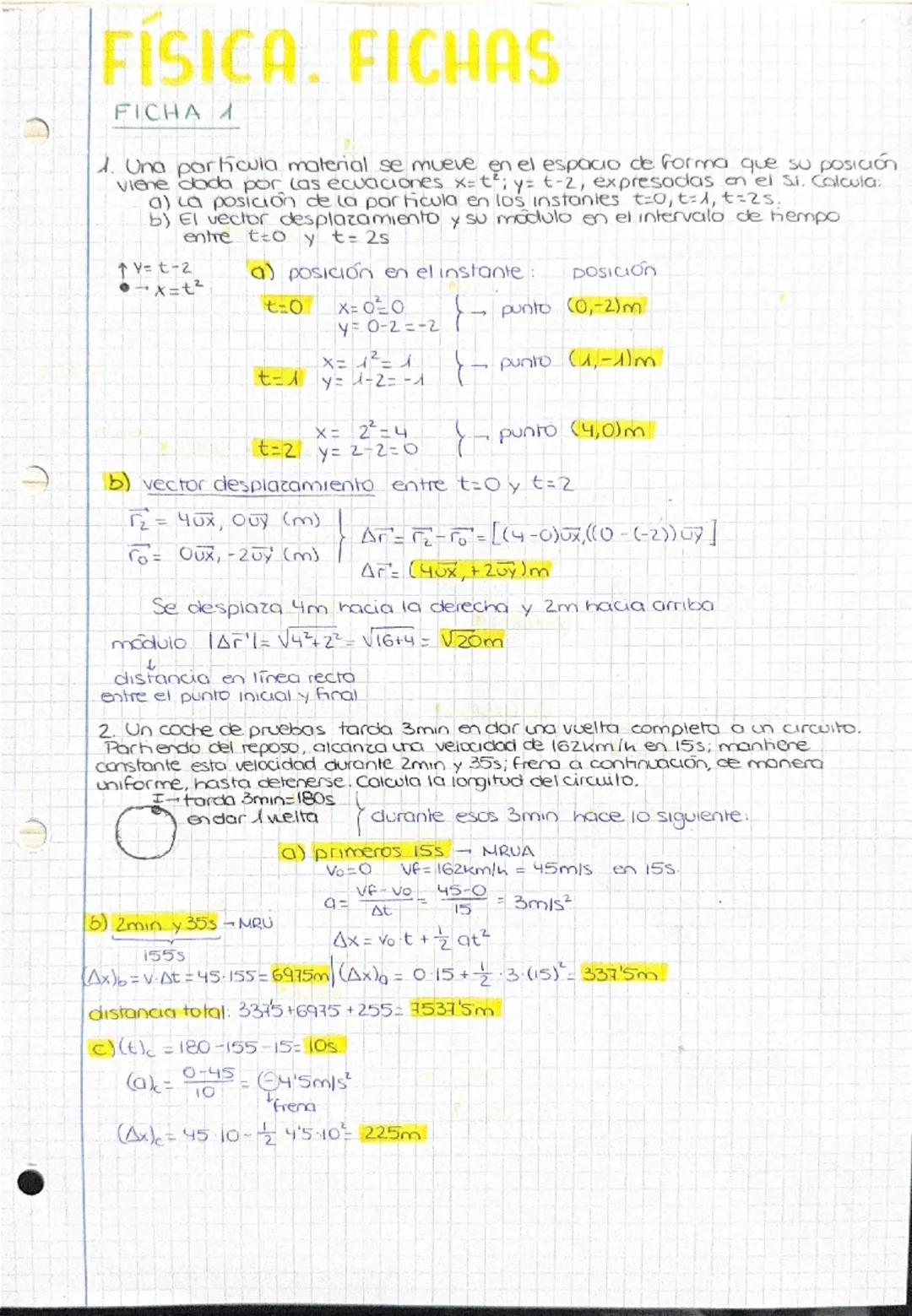 - VECTOR DE LA VARIACIÓN
DE POSICION

にールマ

- DESPLAZAMIENTO
sumatorio
$++=\overrightarrow{A_3}$

- DISTANCIA
(modula: distancia recta

FÓRM