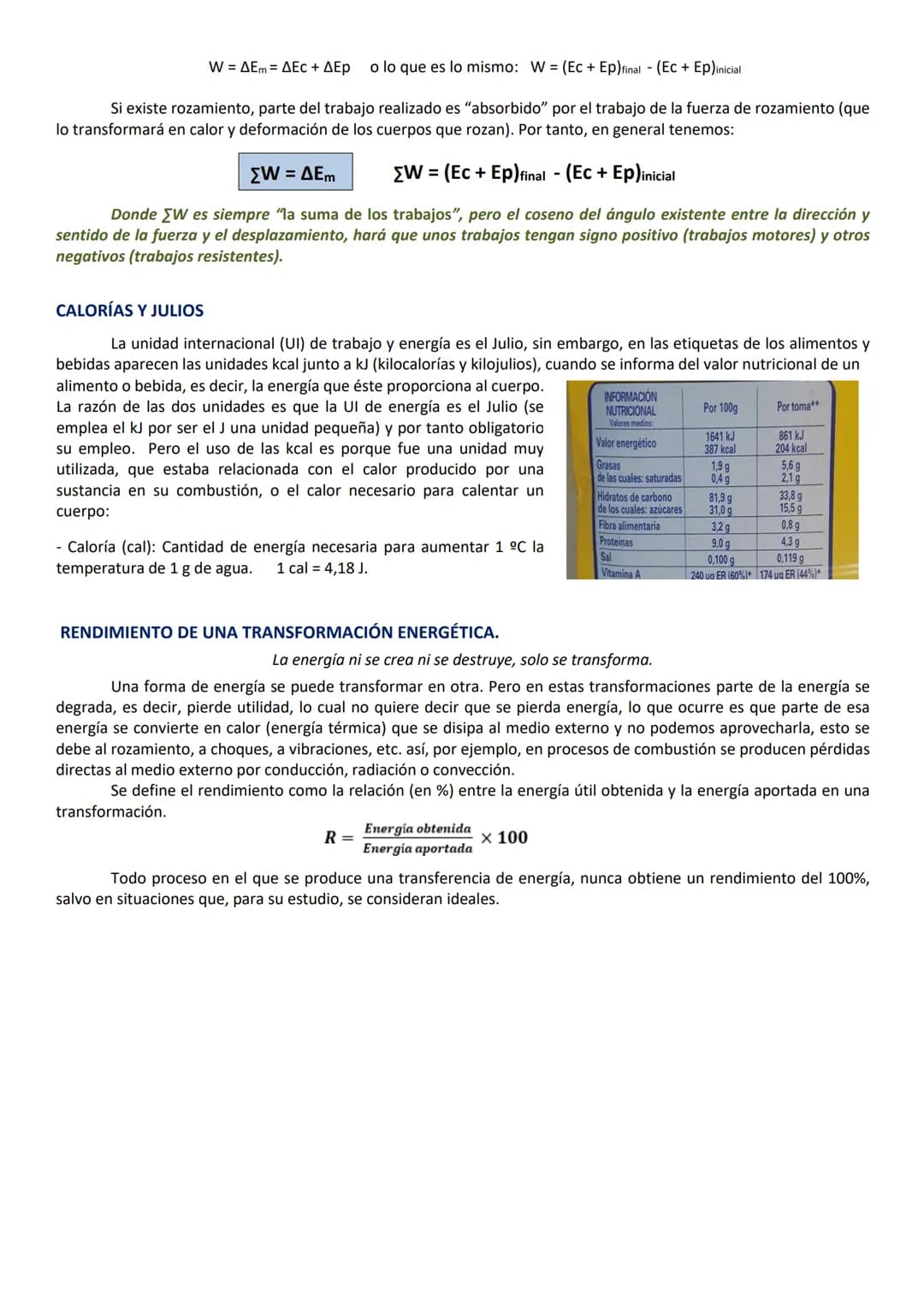 TRABAJO MECÁNICO
Es una magnitud física que no tiene un significado intuitivamente sencillo ya que se siempre se lo relaciona
con la energía