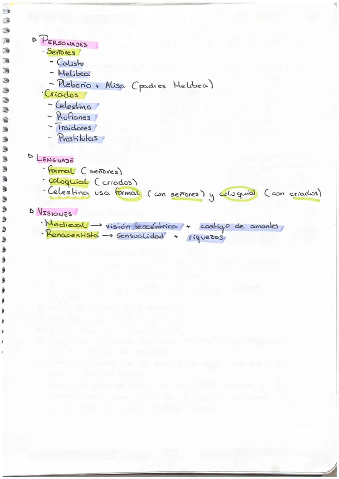 LA
D
• Tragicomedia de Calisto
AS. XV
CELESTINA
D GERERO LITERARIO
•Disposición teatral
• Longitud de
nove ca
> TEMAS
Þ
·Amor
• Muelle
• Cod