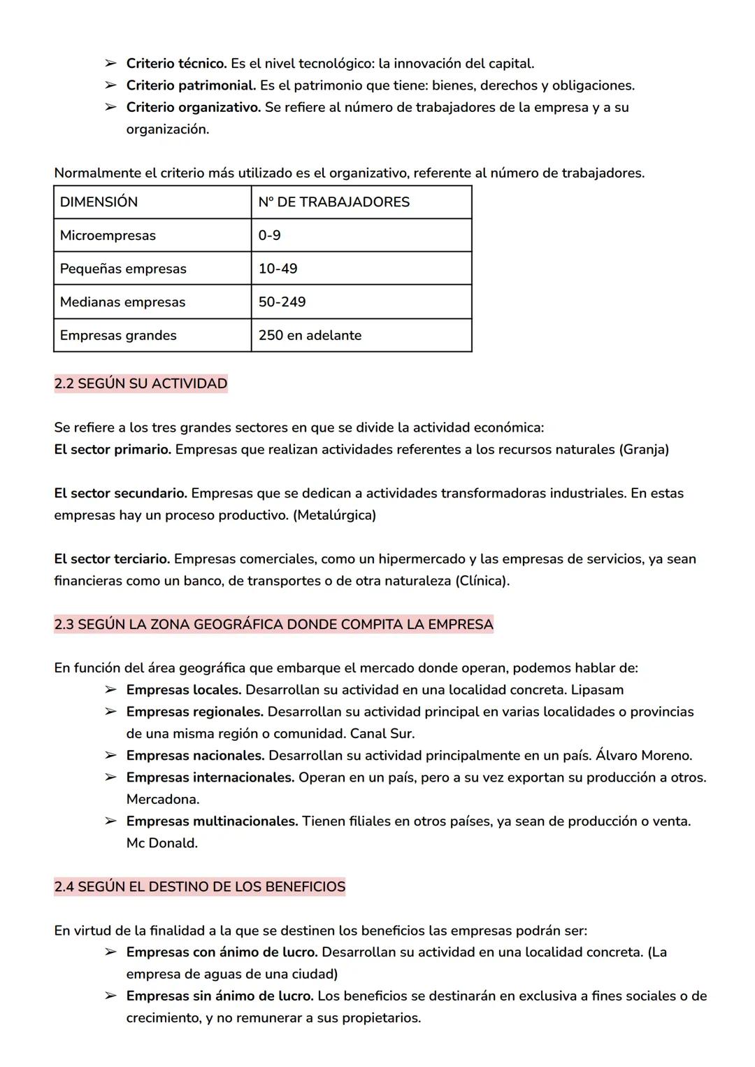 1. LA LEGISLACIÓN MERCANTIL
TEMA 2. CLASES DE EMPRESAS
DERECHO MERCANTIL. Es la parte del Derecho que regula la actividad económica, que por
