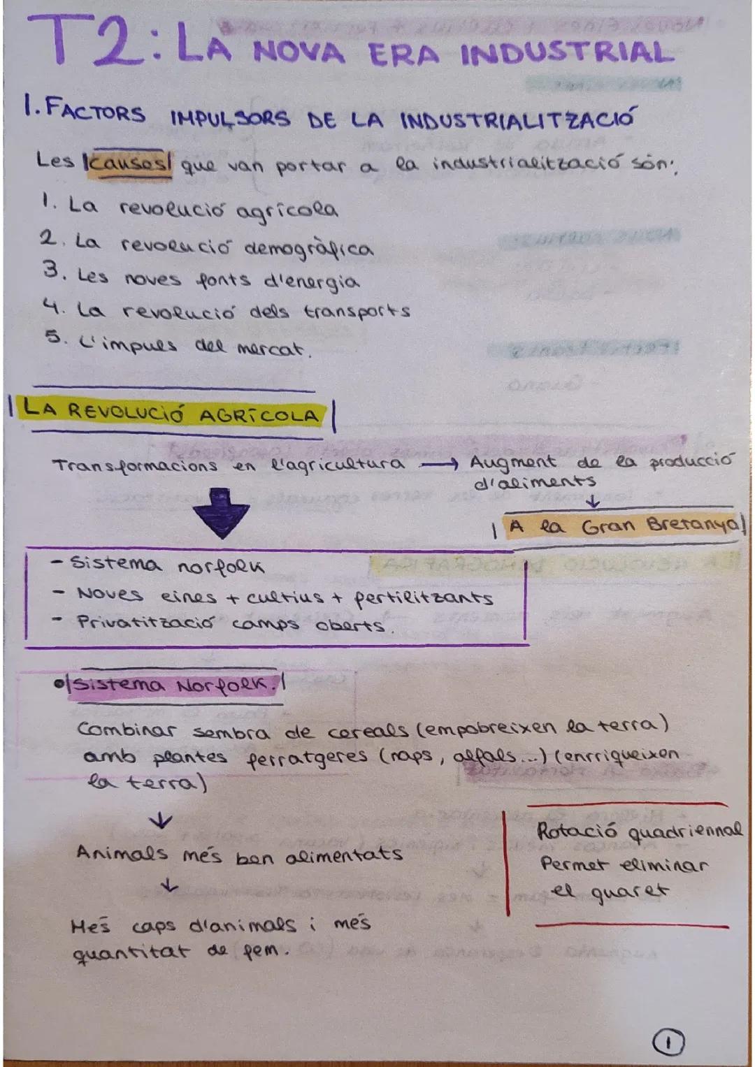 La Nova Era Industrial - Història 1BAH Tema 2