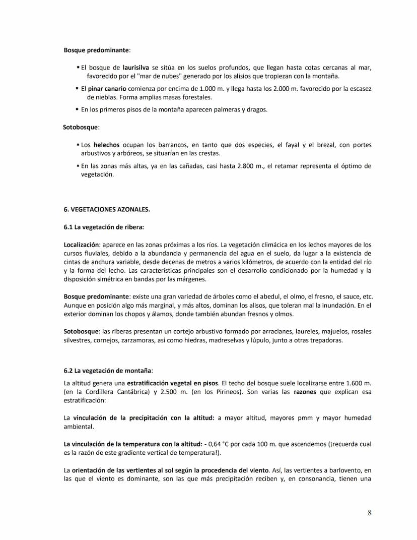 Unidad didáctica VI
1. Los suelos:
a)
b)
c)
d)
e)
2. Vegetación
LOS SUELOS Y LA VEGETACIÓN
Concepto
Origen
Factores de la edafogénesis
Perfi