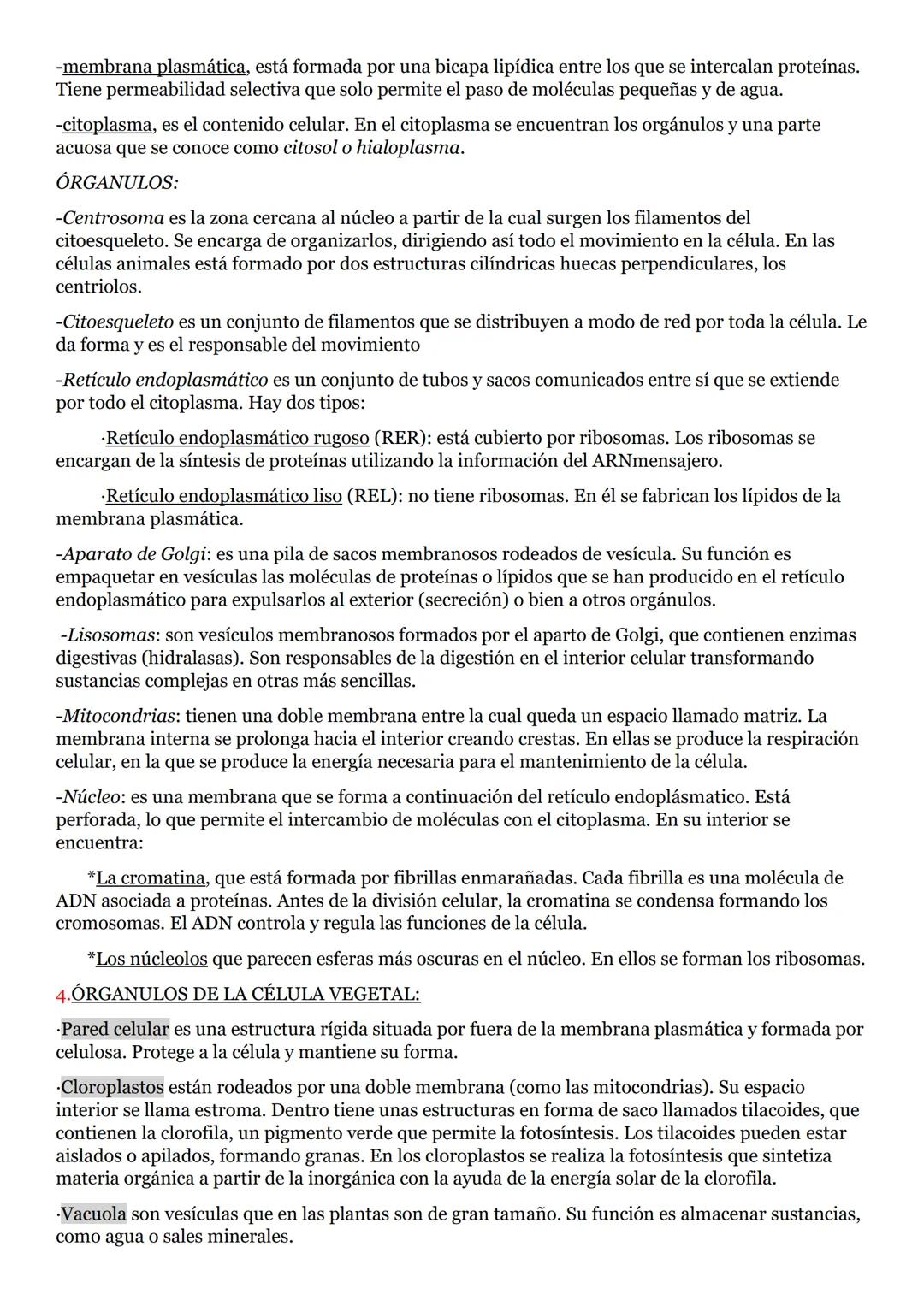 TEMA 2: LA ORGANIZACIÓN CELULAR DE LOS SERES VIVOS
1.LA TEORÍA CELULAR
Los postulados de la teoría celular son:
-la célula es la unidad estr