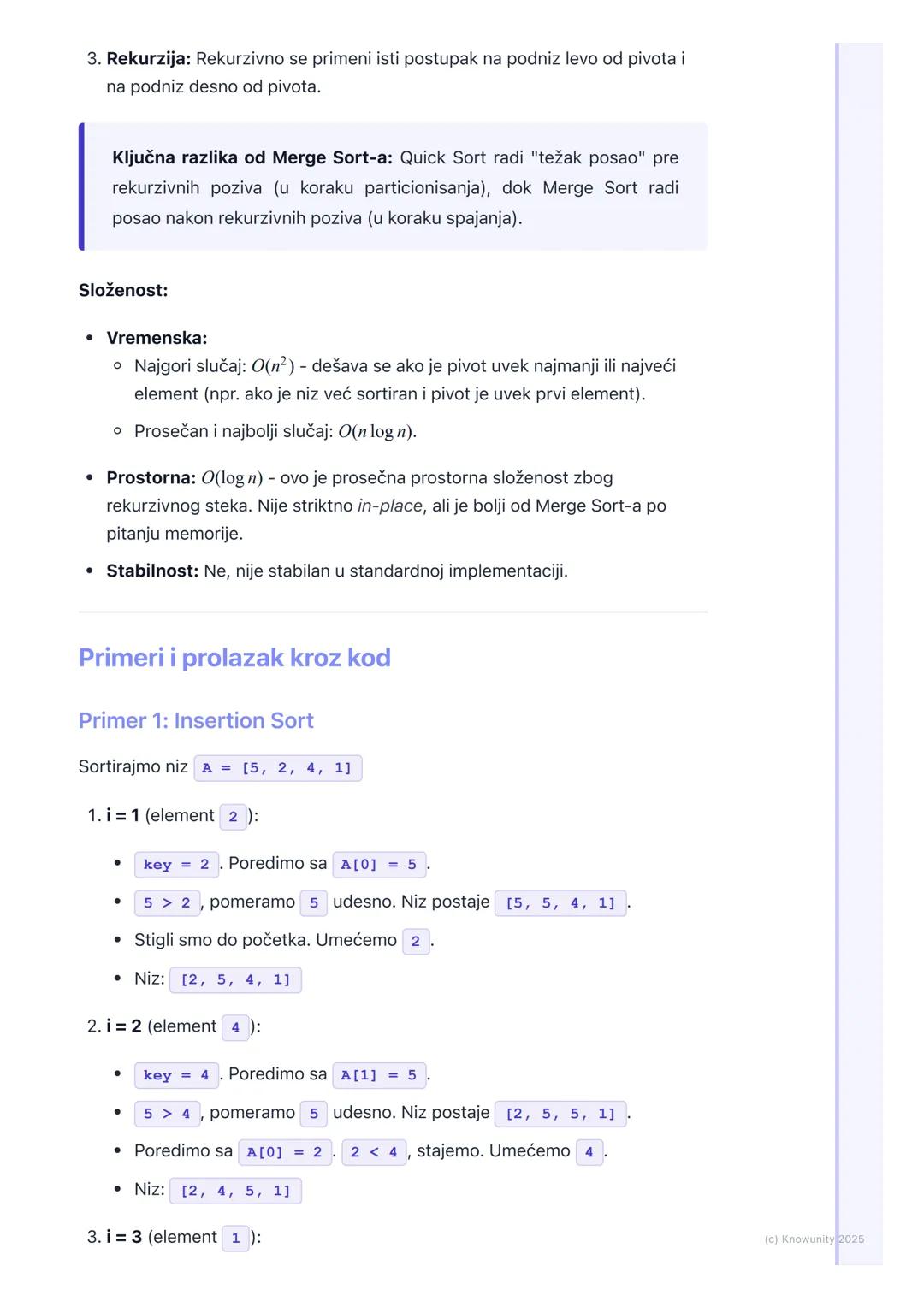# Algoritmi sortiranja

Uvod u algoritme sortiranja

Sortiranje je jedan od najosnovnijih problema u računarstvu. Cilj je da se
elementi nek