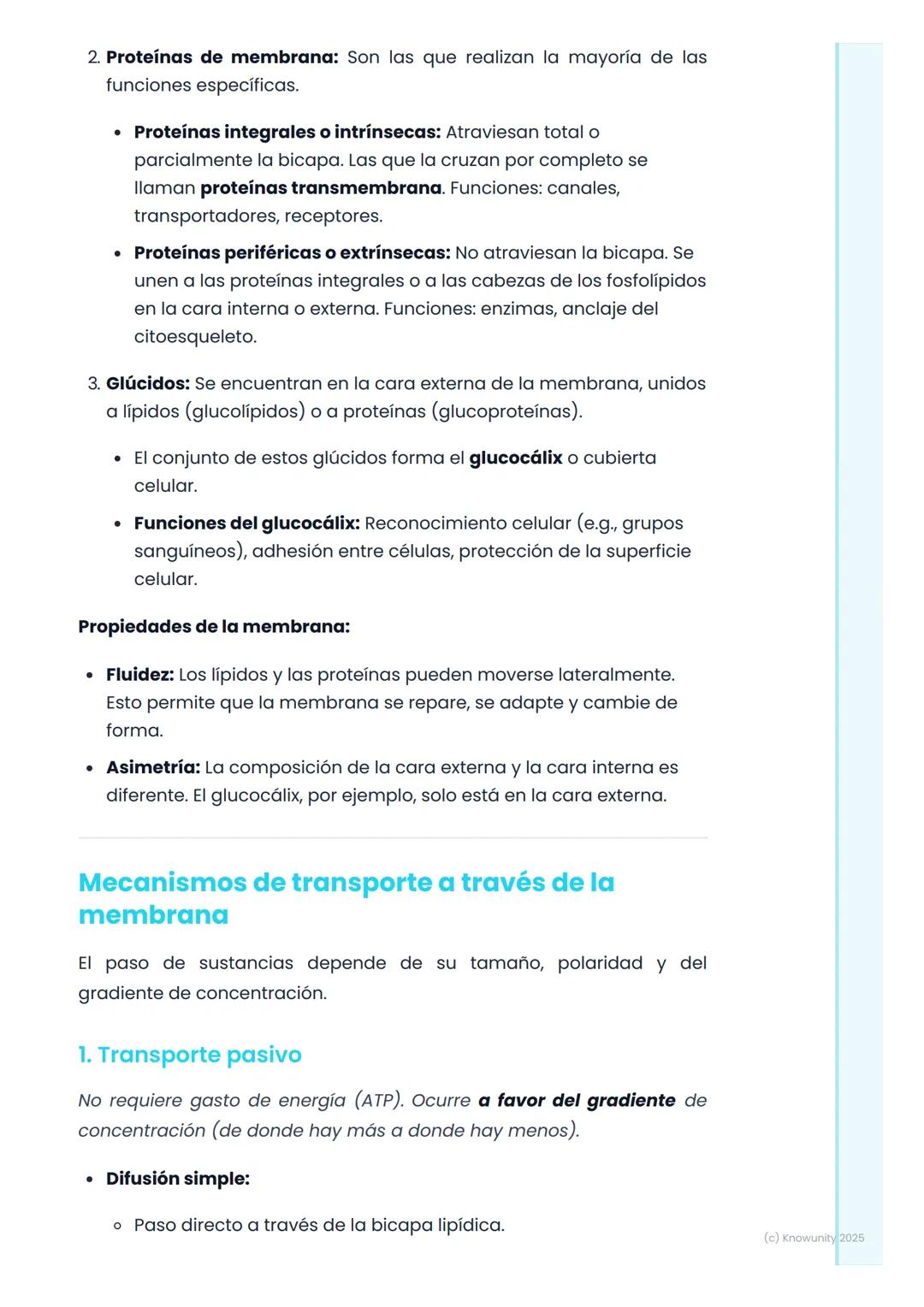 # Membrana Plasmática y
Transporte Celular

La membrana plasmática: la frontera celular

La membrana plasmática es la estructura que delimit