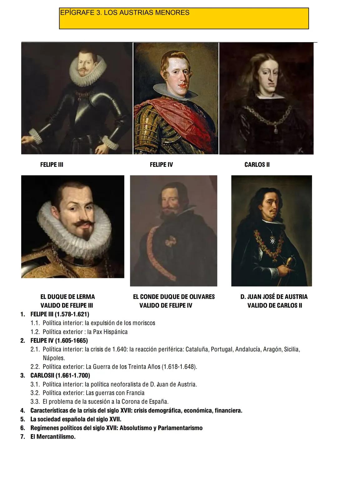 Historia de los Austrias Menores