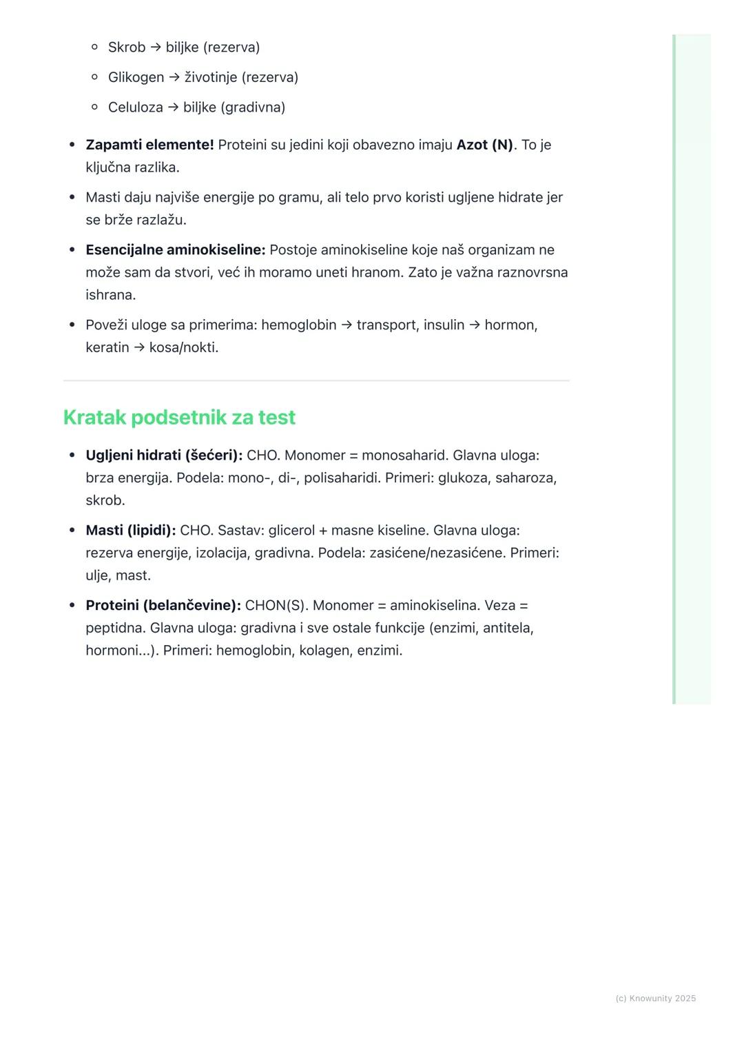 # Ugljeni hidrati, masti i proteini

Uvod u organska jedinjenja sa biološkim značajem

Ovo su najvažnija organska jedinjenja za živa bića. Z
