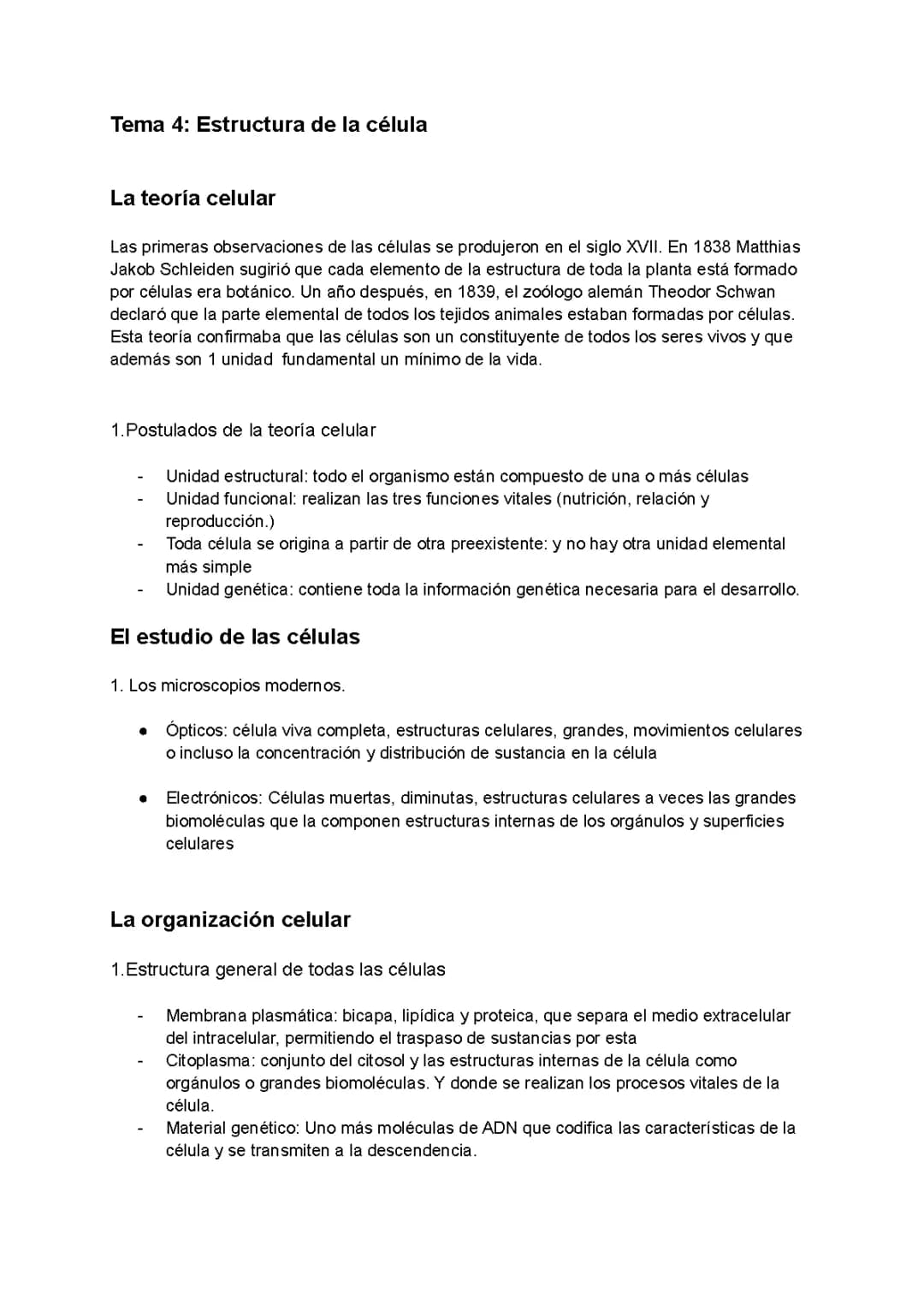 Tema organulos celulares