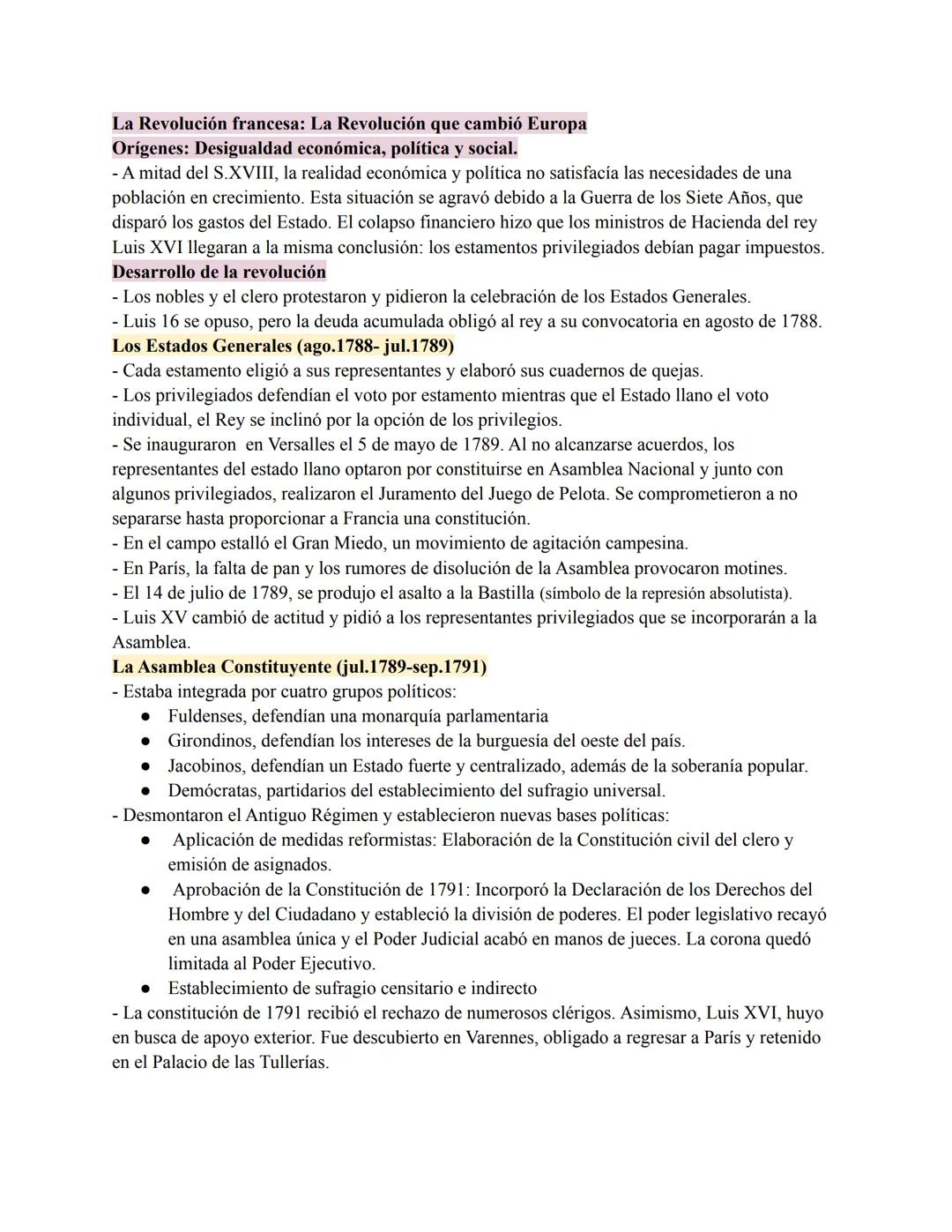 La Revolución francesa: La Revolución que cambió Europa
Orígenes: Desigualdad económica, política y social.
- A mitad del S.XVIII, la realid