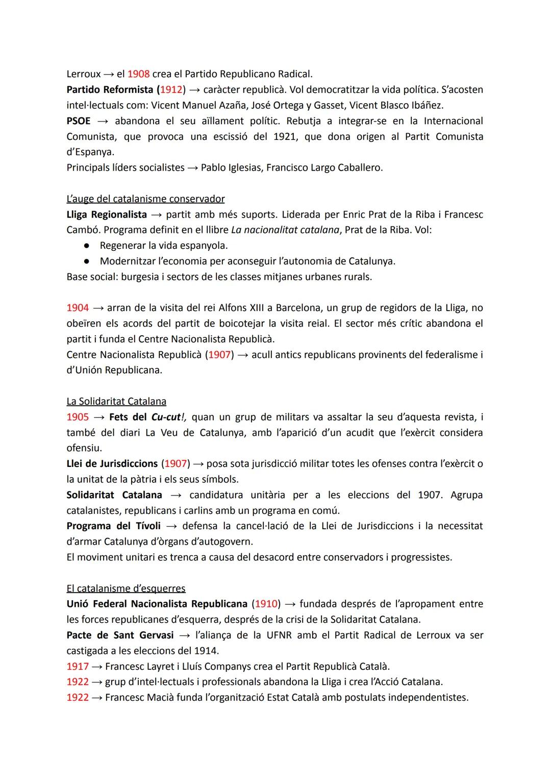 # TEMA 8: LES RESISTÈNCIES A LA DEMOCRATITZACIÓ POLÍTICA I
SOCIAL

1. EL REFORMISME CONSERVADOR I LA SETMANA TRÀGICA
El relleu generacional 