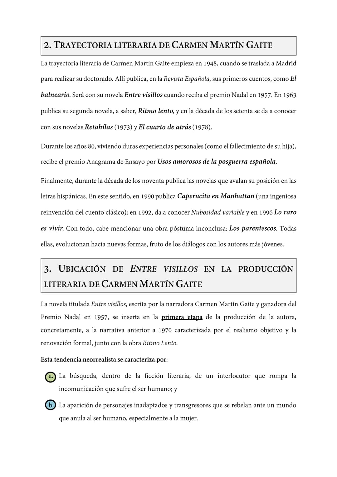 BLOQUE 3. EDUCACIÓN LITERARIA
Entre visillos, de Carmen Martín Gaite (1925-2000)
1. LA GENERACIÓN DE MEDIO SIGLO (AÑOS 50)
Carmen Martín Gai